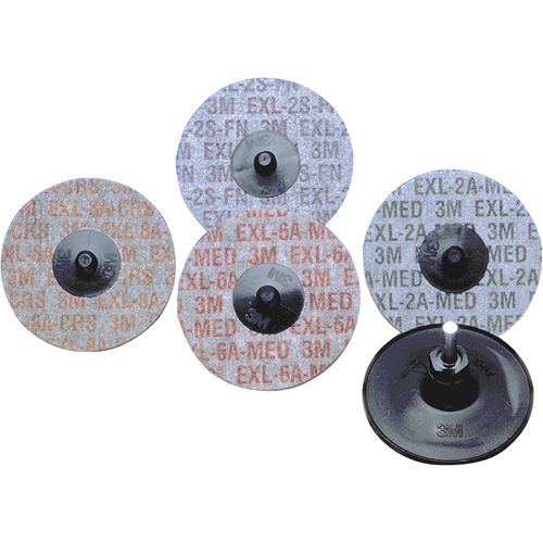 Produits Buff & Blend - Meules homog&egrave;nes EXL Roloc Scotch-Brite, 2" x Grain de 6A, Oxyde d'aluminium Seagulf Marine Industries Inc.