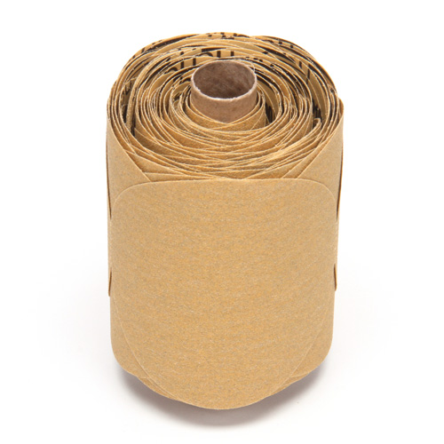 Disque abrasif dor&eacute; en rouleau de papier Stikit, 5" dia., Grain P220, Oxyde d'aluminium Seagulf Marine Industries Inc.