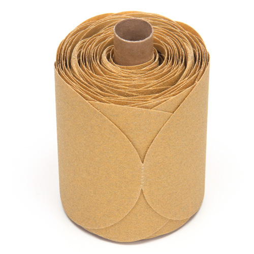 Stikit Gold Paper 216U Disc Roll, Aluminum Oxide, 5" W x 52' L, P80 Grit Seagulf Marine Industries Inc.