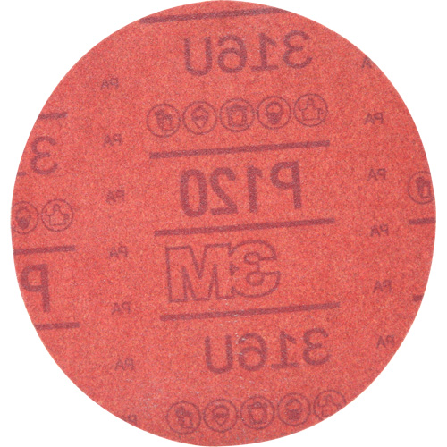 Disque abrasif rouge 01224 Hookit, 316U, dia 6", Grain P120, Oxyde d'aluminium, A Seagulf Marine Industries Inc.