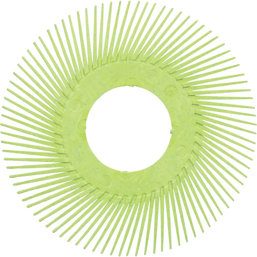 Brosse radiale en soies de pr&eacute;cision type A PN-RB sans adaptateur Scotch-Brite, C&eacute;ramique, Grain 50+, 6" dia. Seagulf Marine Industries Inc.