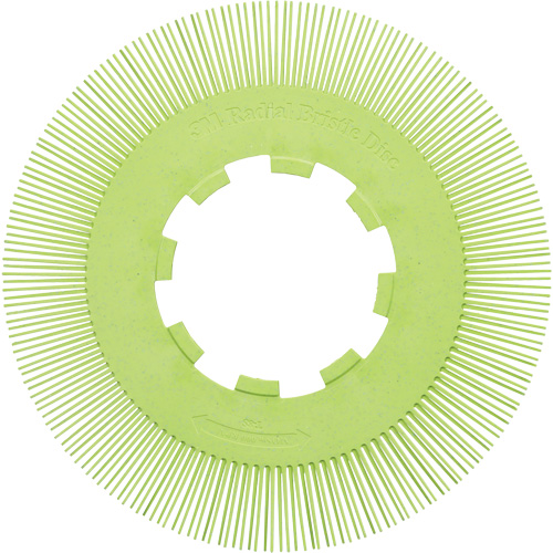 Brosse radiale en soies de pr&eacute;cision type S PN-RB sans adaptateur Scotch-Brite, C&eacute;ramique, Grain 50+, 8" dia. Seagulf Marine Industries Inc.