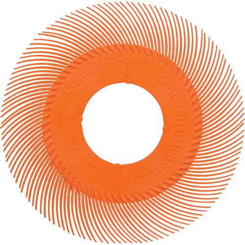 Brosse radiale en soies de pr&eacute;cision type C PN-RB sans adaptateur Scotch-Brite , C&eacute;ramique, Grain 80+, 6" dia. Seagulf Marine Industries Inc.