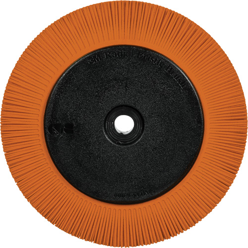 Brosse radiale en soies de pr&eacute;cision type S PN-RB avec bride Scotch-Brite, C&eacute;ramique, Grain 80+, 8" dia. Seagulf Marine Industries Inc.