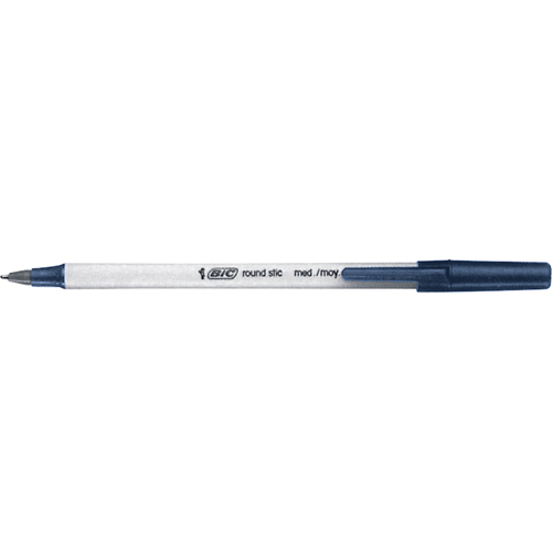 Bic&reg; Round Stic Ball Point Pen, Blue, 0.8 mm Seagulf Marine Industries Inc.