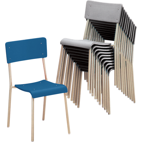 Ventura Stacking Chair, Polypropylene, Grey Seagulf Marine Industries Inc.