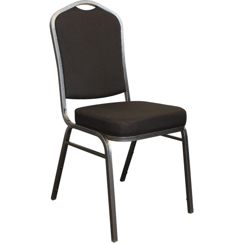 Stacking Chairs, Fabric, 37" High, 275 lbs. Capacity, Black Seagulf Marine Industries Inc.