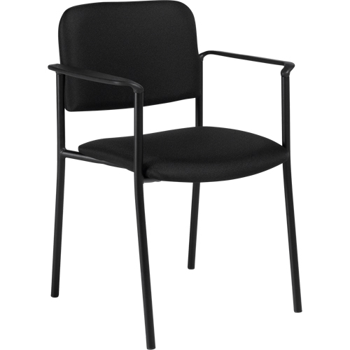 Stacking Chairs, Fabric, 32" High, 300 lbs. Capacity, Black Seagulf Marine Industries Inc.