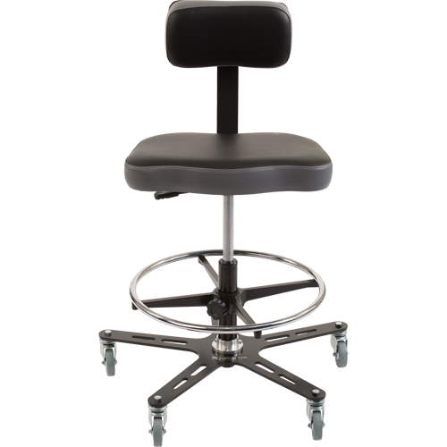 TF160 Industrial Grade Ergonomic Chair, Mobile, Adjustable Height, 300 lbs. Capacity Seagulf Marine Industries Inc.