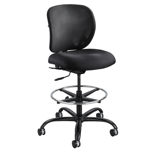 Vue Heavy-Duty Stool, Nylon, Black, 350 lbs. Capacity Seagulf Marine Industries Inc.