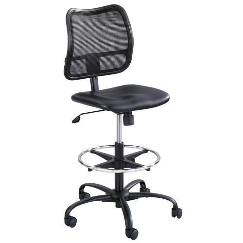 Tabouret ergonomique Vue, Vinyle, Noir, Capacit&eacute; 250 lb Seagulf Marine Industries Inc.