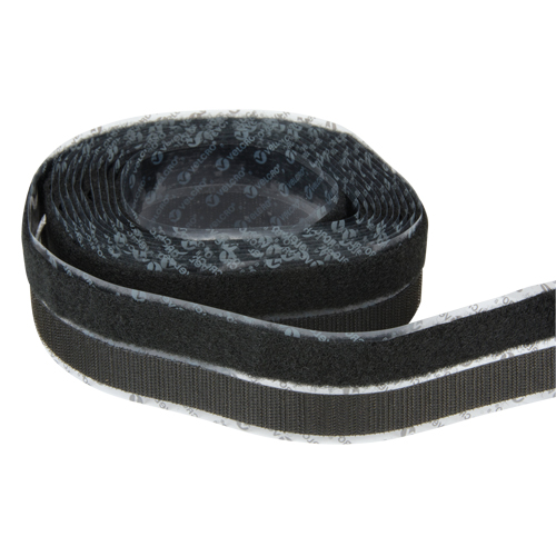 Fastener, Hook & Loop, 15' x 3/4", Adhesive, Black Seagulf Marine Industries Inc.