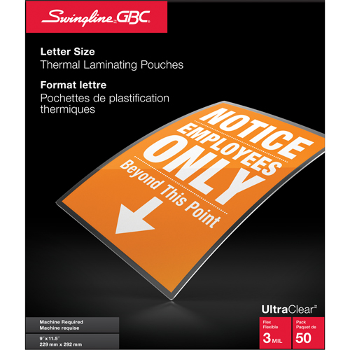 Swingline UltraClear Laminating Letter Pouches Seagulf Marine Industries Inc.