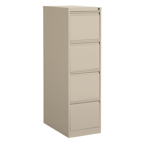 Vertical Filing Cabinet, Steel, 4 Drawers, 15-1/7" W x 25" D x 52" H, Beige Seagulf Marine Industries Inc.