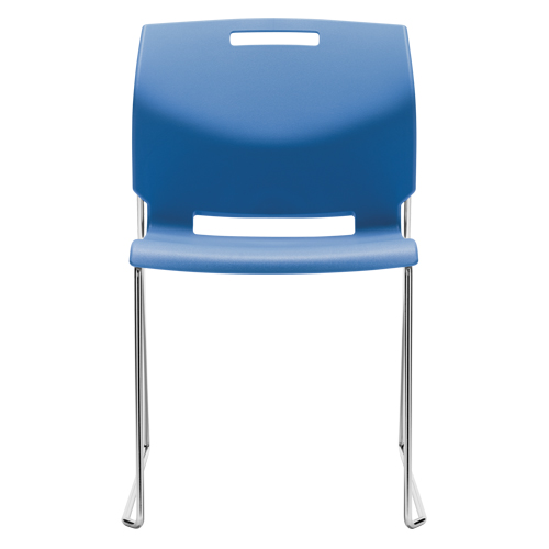 Chair, Plastic, 32-1/2" High, 300 lbs. Capacity, Blue Seagulf Marine Industries Inc.
