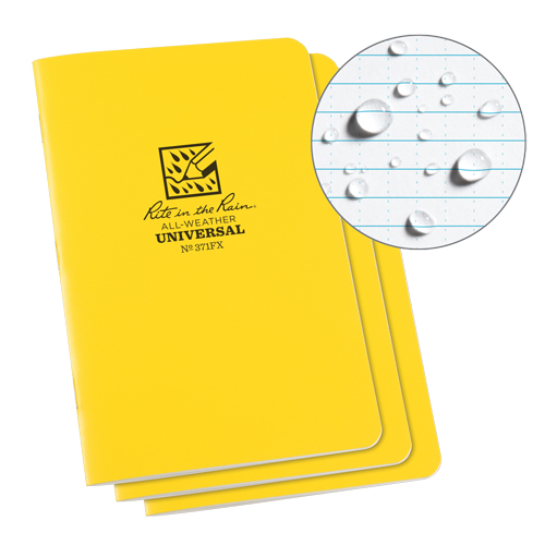 Carnet tout temps, Couverture souple, Jaune, 48 Pages, 4-5/8" , 7"  Seagulf Marine Industries Inc.