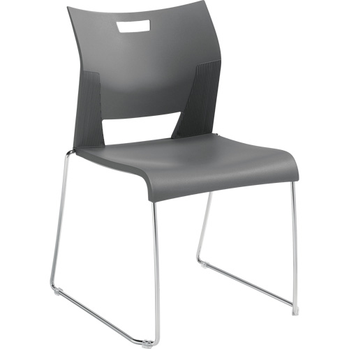 Duet Armless Training Chair, Plastic, 33-1/4" High, 350 lbs. Capacity, Grey Seagulf Marine Industries Inc.