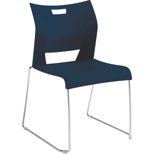 Duet Armless Training Chair, Plastic, 33-1/4" High, 350 lbs. Capacity, Blue Seagulf Marine Industries Inc.
