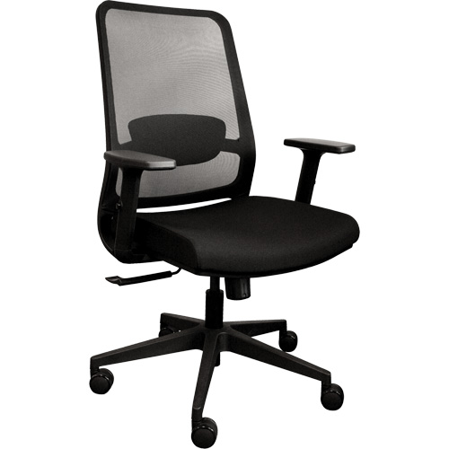 Chaise de bureau ajustable &agrave; basculement synchronis&eacute; s&eacute;rie Activ, Tissu/Mailles, Noir, Capacit&eacute; 275 lb Seagulf Marine Industries Inc.
