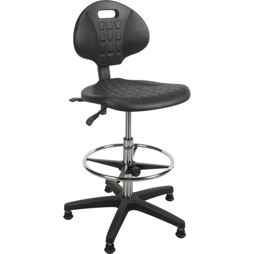 Heavy-Duty Ergonomic Stool, Stationary, Adjustable Height, 250 lbs. Capacity Seagulf Marine Industries Inc.