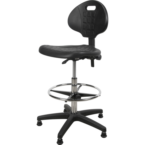 Heavy-Duty Ergonomic Stool, Stationary, Adjustable Height, 250 lbs. Capacity Seagulf Marine Industries Inc.