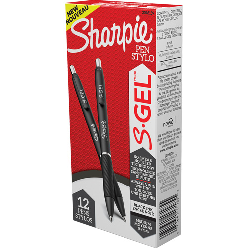 Stylo S-Gel, Noir, 0,7 mm, R&eacute;tractable Seagulf Marine Industries Inc.