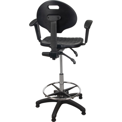 Heavy-Duty Ergonomic Stool with Adjustable Arm Rests, Stationary, Adjustable Height, 250 lbs. Capacity Seagulf Marine Industries Inc.