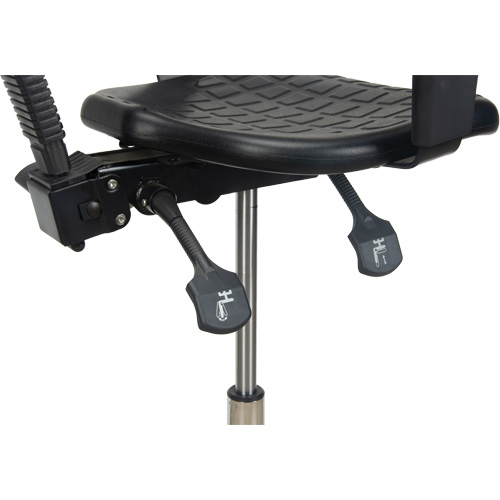 Heavy-Duty Ergonomic Stool with Adjustable Arm Rests, Stationary, Adjustable Height, 250 lbs. Capacity Seagulf Marine Industries Inc.