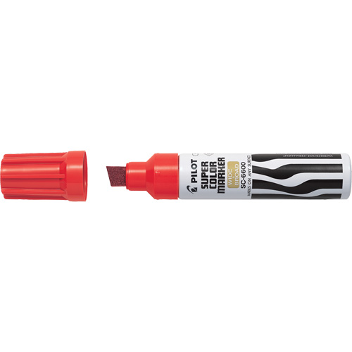 Super Colour Jumbo Permanent Marker, Red, Chisel Tip Seagulf Marine Industries Inc.