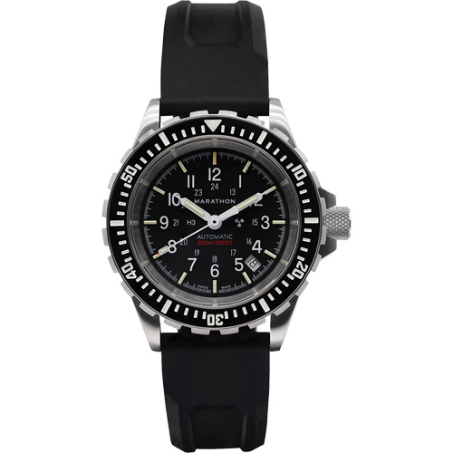 Grande montre automatique de plong&eacute;e, Num&eacute;rique, &agrave; piles, 41 mm, Noir Seagulf Marine Industries Inc.