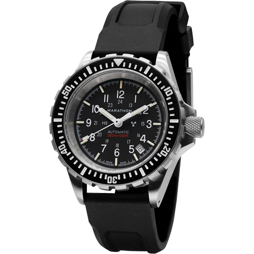 Grande montre automatique de plong&eacute;e, Num&eacute;rique, &agrave; piles, 41 mm, Noir Seagulf Marine Industries Inc.