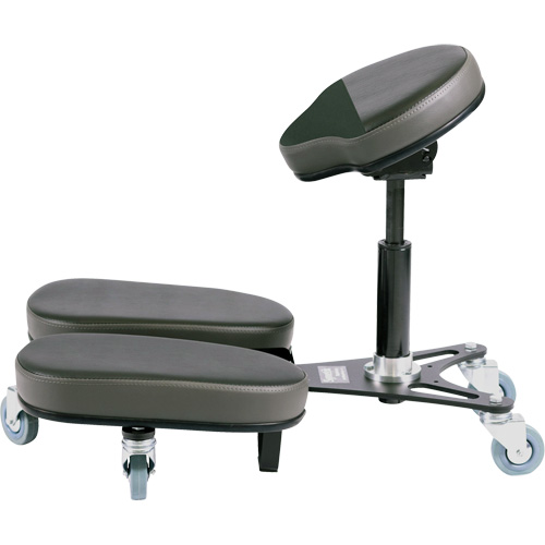 STAG4 Adjustable Kneeling Chair, Vinyl, Black/Grey Seagulf Marine Industries Inc.