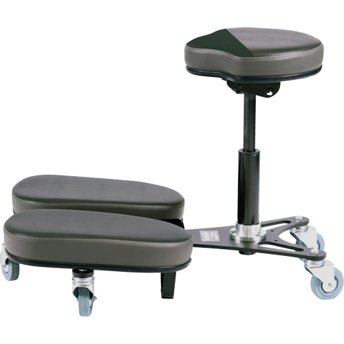 STAG4 Adjustable Kneeling Chair, Vinyl, Black/Grey Seagulf Marine Industries Inc.