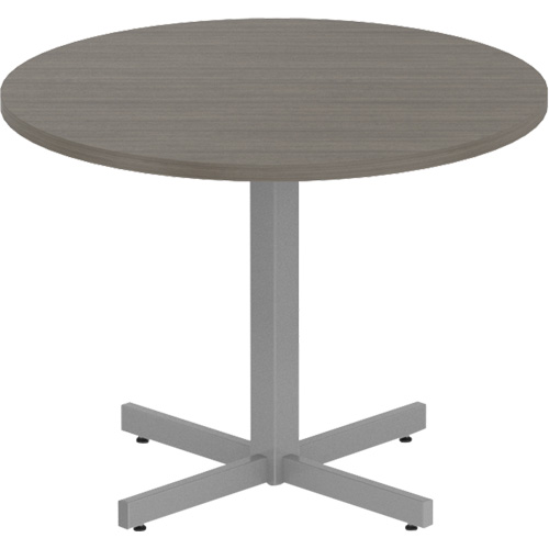 Table ronde &agrave; hauteur r&eacute;glable Newland, 36" lo x 36" la x 29" h, Dessus de 1", Stratifi&eacute;, Brun Seagulf Marine Industries Inc.