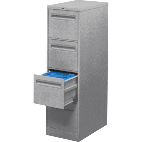 Vertical Filing Cabinet with Recessed Drawer Handles, 3 Drawers, 18.15" W x 26.56" D x 40" H, Grey Seagulf Marine Industries Inc.