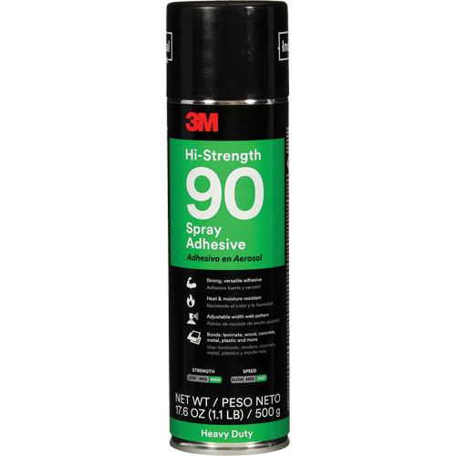 90 High Strength Adhesive, Clear, Aerosol Can Seagulf Marine Industries Inc.