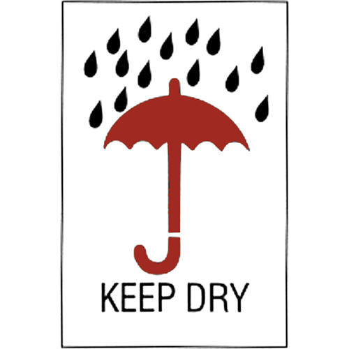 "Keep Dry" Special Handling Labels, 6" L x 4" W, Red on White Seagulf Marine Industries Inc.