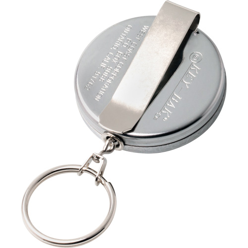 Original Series Retractable Keychain, Chrome, 24" Cable, Belt Clip Attachment Seagulf Marine Industries Inc.