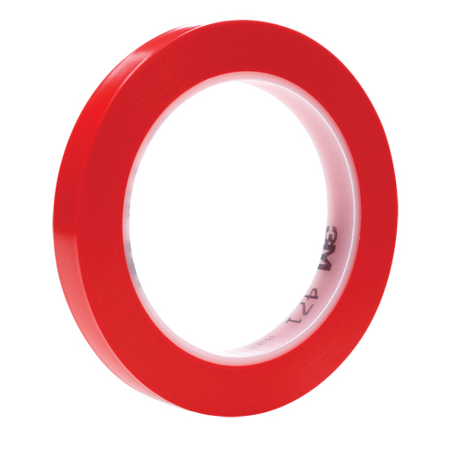 Ruban en vinyle 471, 12 mm (1/2") la x 32,9 m (108') lo, 5,3 mils, Rouge Seagulf Marine Industries Inc.