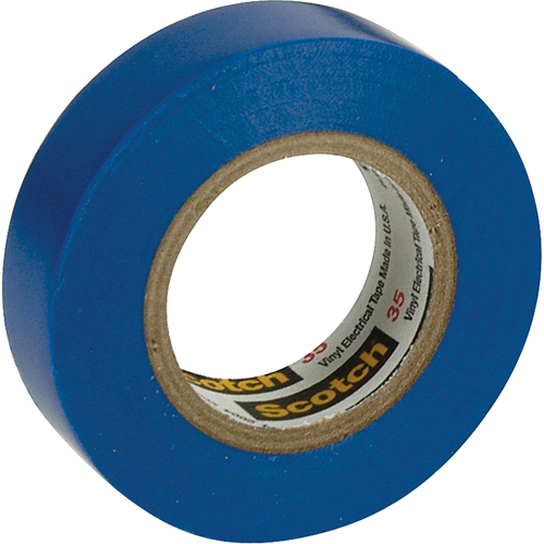 Rubans en vinyle pour codage en couleurs 35 Scotch, 12,7 mm (1/2") x 20,1 m (66'), Bleu, 7 mils Seagulf Marine Industries Inc.