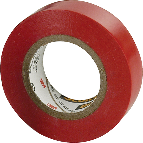 Scotch&reg; 35 Colour Coded Tape, 12.7 mm (1/2") x 6.1 m (20'), Red, 7 mils Seagulf Marine Industries Inc.