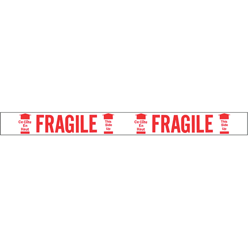 Bilingual Printed Tape – Fragile This Side Up , Red on White Seagulf Marine Industries Inc.