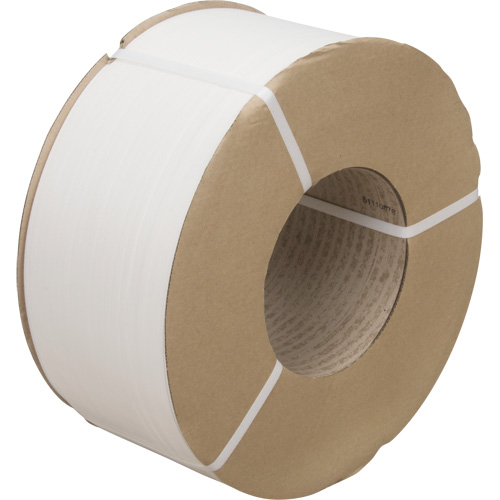 Strapping, Polypropylene, 3/8" W x 12900' L, White, Machine Grade Seagulf Marine Industries Inc.