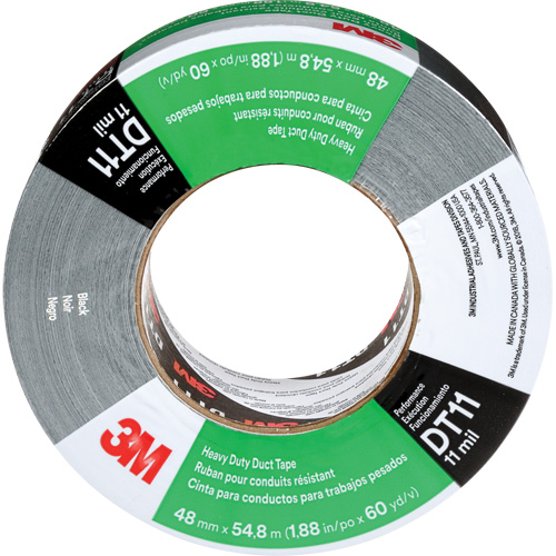 DT11 Heavy-Duty Duct Tape, 11 mils, Black, 48 mm (2") x 55 m (180') Seagulf Marine Industries Inc.