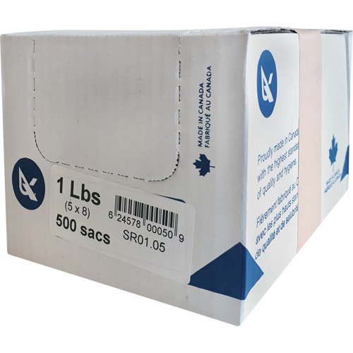 SR Series Food Packaging Bulk Pound Bags, Open Top, 20" x 12", 0.85 mil Seagulf Marine Industries Inc.