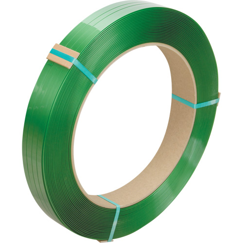 Feuillard, Polyester, 1/2" la x 3380' lo, Vert, Calibre Manuel Seagulf Marine Industries Inc.