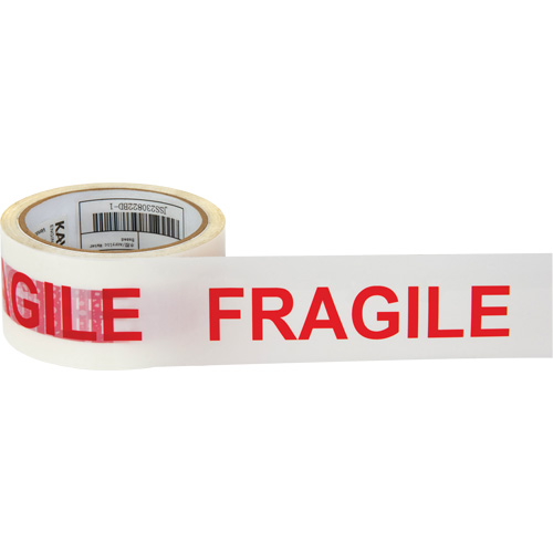 Ruban d'emballage Fragile, Adh&eacute;sif Thermofusible, 2 mils, 48 mm (2") x 100 m (328') Seagulf Marine Industries Inc.