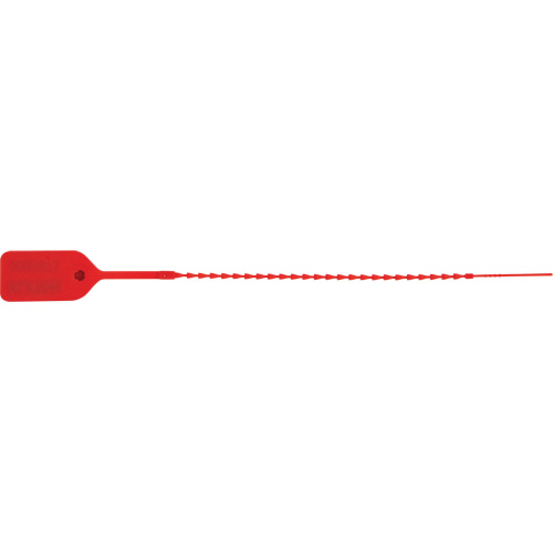 Standard-Duty Security Seal, 9", Plastic, Pull-Through Seagulf Marine Industries Inc.
