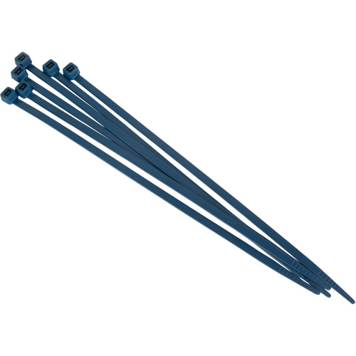 Metal Detectable Cable Ties, 15" L, 120 lbs. Tensile Strength Seagulf Marine Industries Inc.
