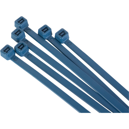 Metal Detectable Cable Ties, 15" L, 120 lbs. Tensile Strength Seagulf Marine Industries Inc.